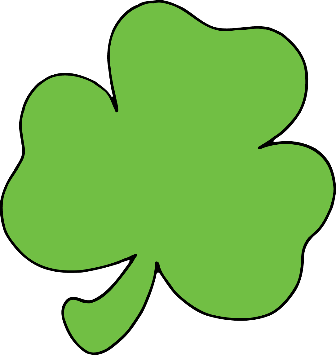1084x1146 Clipart Of Shamrocks
