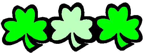 490x179 Free Shamrock Clipart