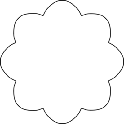400x400 Flower Shape Clipart