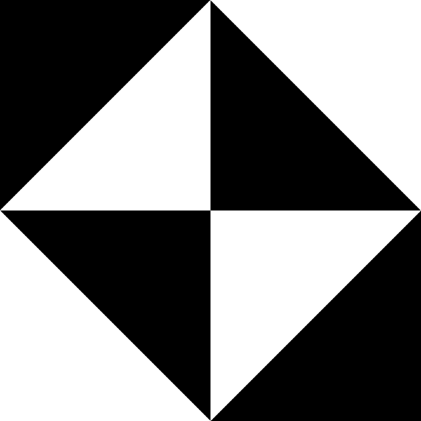 600x600 Black And White Geometric Shapes Clip Art