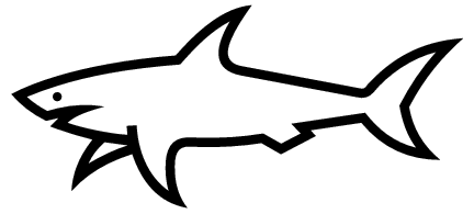 432x195 Shark Clipart Shark Outline