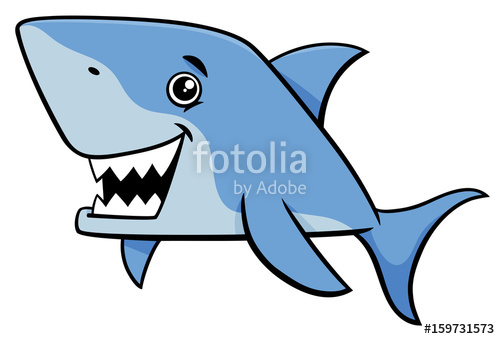 500x339 Shark Fish Cartoon Character Stock Image And Royalty Free Vector