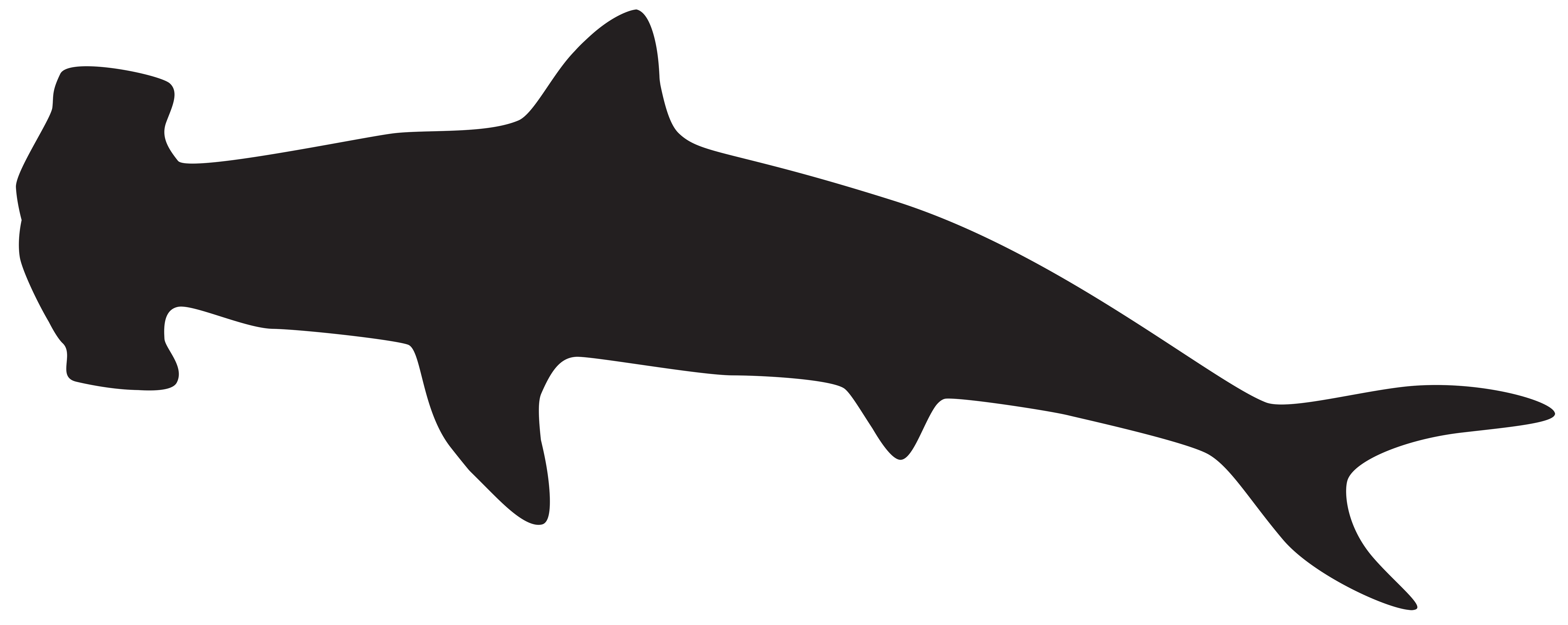 8000x3188 Hammerhead Shark Silhouette Png Clip Art Imageu200b Gallery