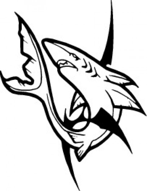 Shark Clipart Black And White | Free download on ClipArtMag