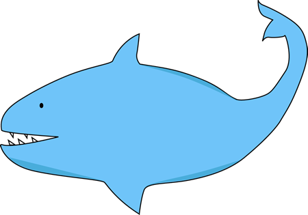 450x315 Blue Shark Clip Art