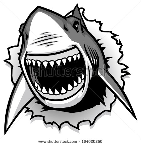 450x463 Tiger Shark Clipart Mouth Open Clip Art
