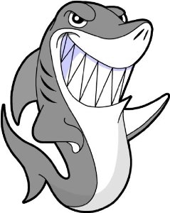 239x300 Cartoon Shark Clipart