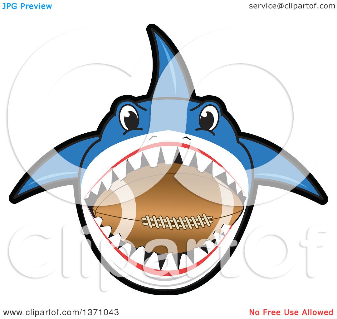 1080x1024 Clipart Of A Shark School Mascot Character Biting An American