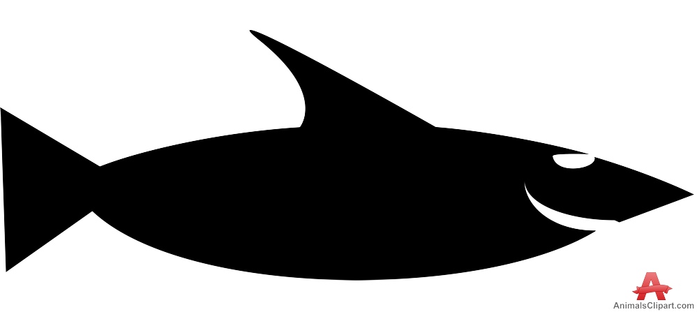 999x447 Shark With Smile Silhouette Clipart Free Clipart Design Download