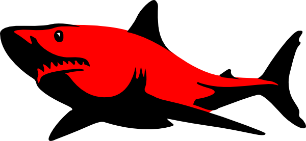 600x277 Red.shark Clip Art
