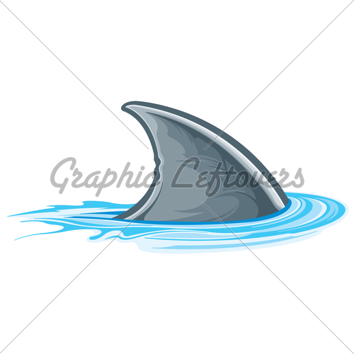 500x500 Cartoon Shark Fin Clipart Panda