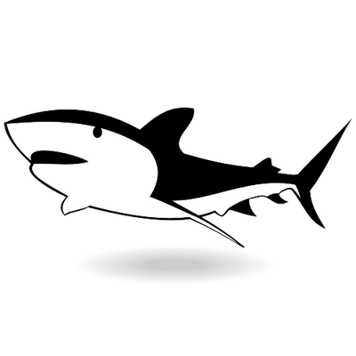 400x400 Shark Fin Clip Art Vector Graphics 3