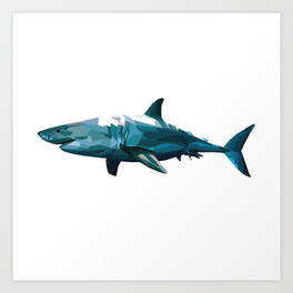 264x264 Shark Art Prints Society6