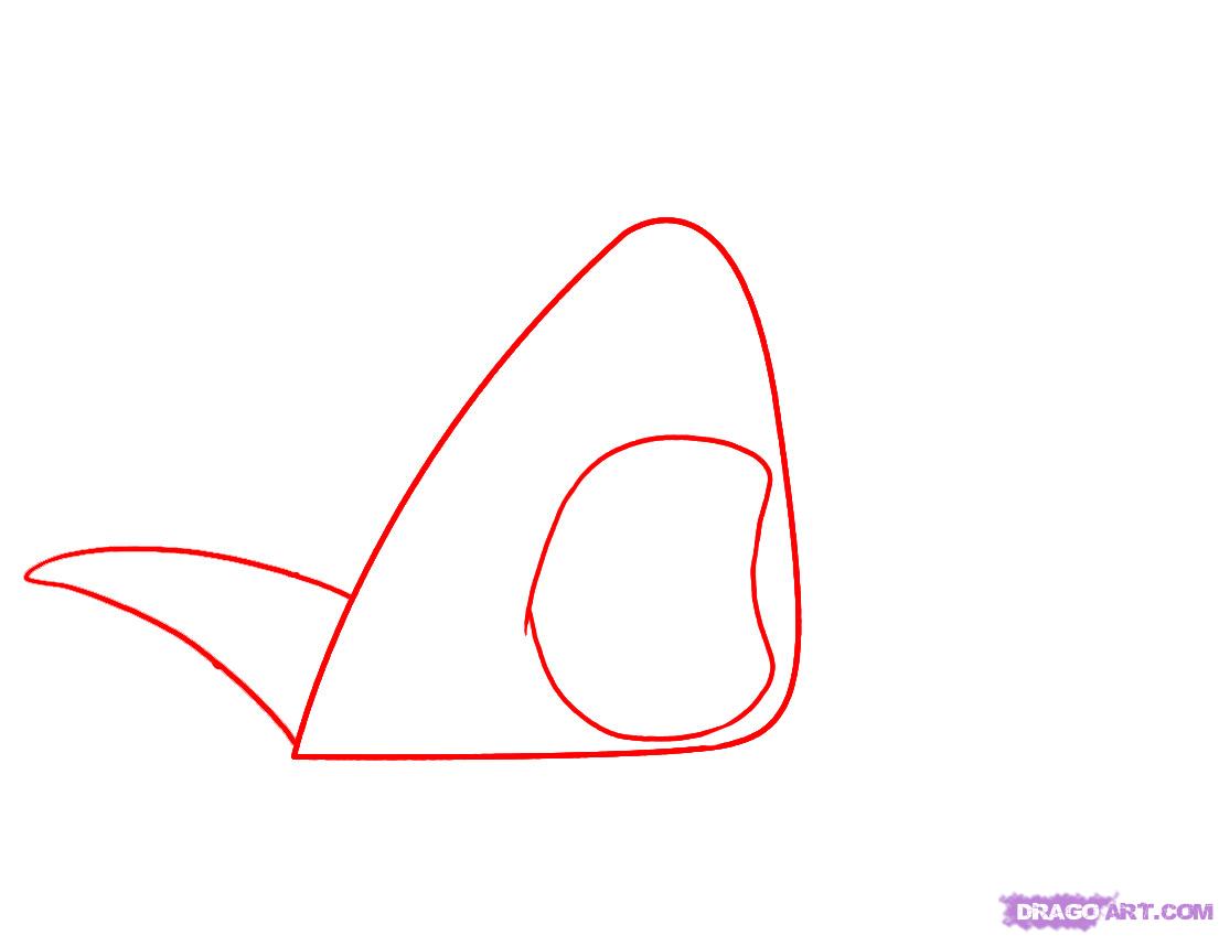 1105x849 Shark Fin Outline Clipart Panda