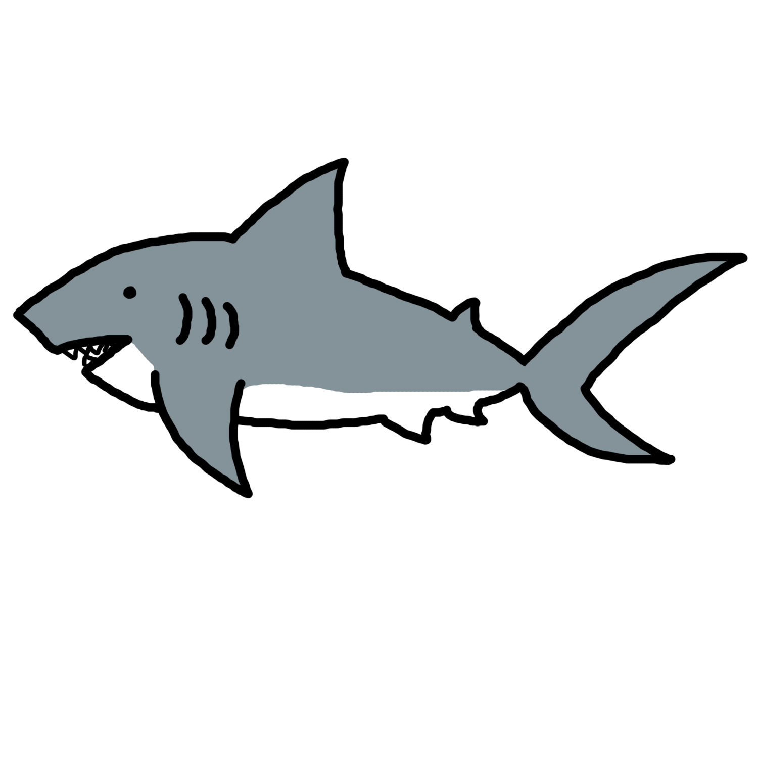 1500x1500 Shark Fin Shark Clipart Outline Clipartfest Fin