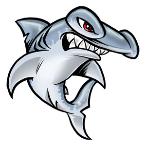300x300 Hammerhead Shark Clipart Cartoon