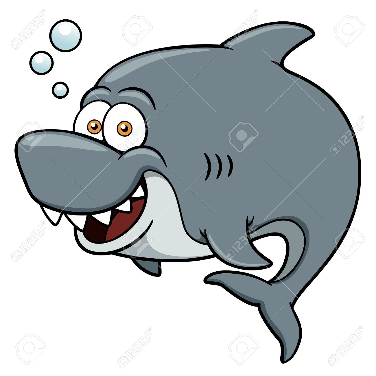 1300x1300 Illustration Of Cartoon Shark Royalty Free Cliparts, Vectors,