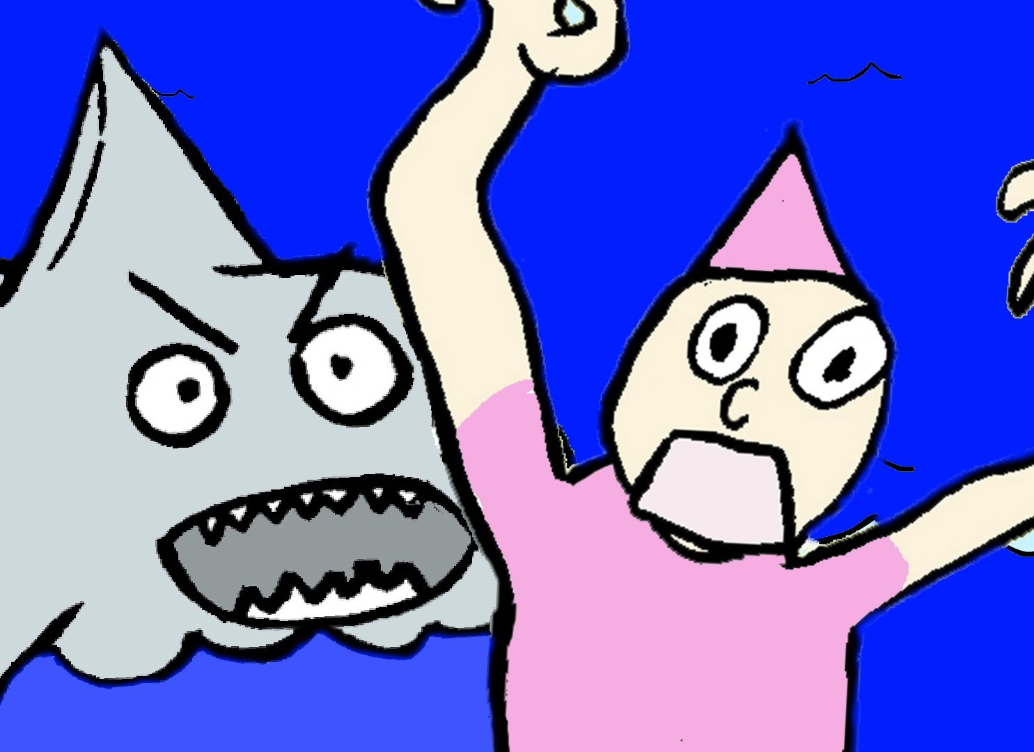 1485x1080 My Cute Shark Attack Cartoon