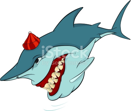 450x380 Shark Cartoon Images Spiderpic Royalty Free Stock Photos