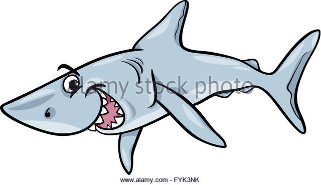 640x369 Vector Illustration Cartoon Shark Cut Out Stock Images Amp Pictures