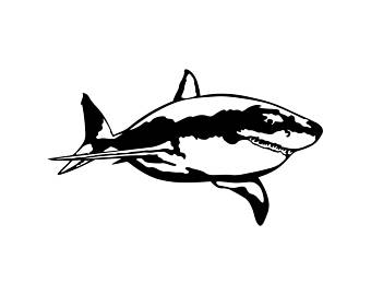 340x270 Shark Vector Etsy