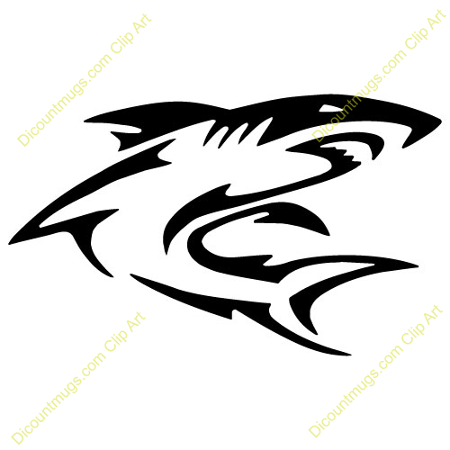 500x500 Mako Shark Clipart Shark Outline