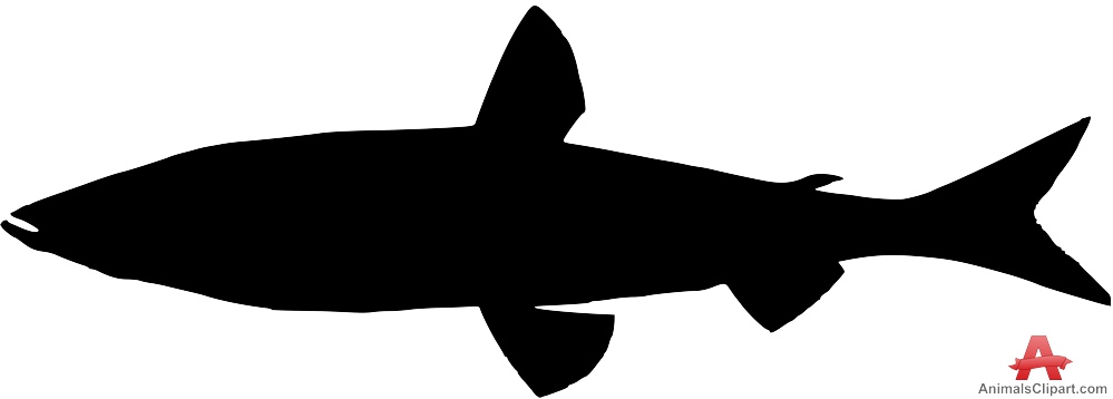 999x358 Long Fish Silhouette Free Clipart Design Download