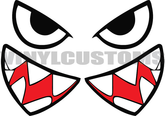 570x403 Bullet Bill Flying Tigers Vinyl Decal Sticker Shark Teeth