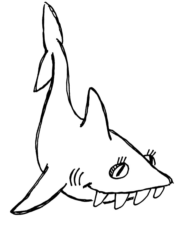760x975 Shark Teeth Clipart Clipart Panda