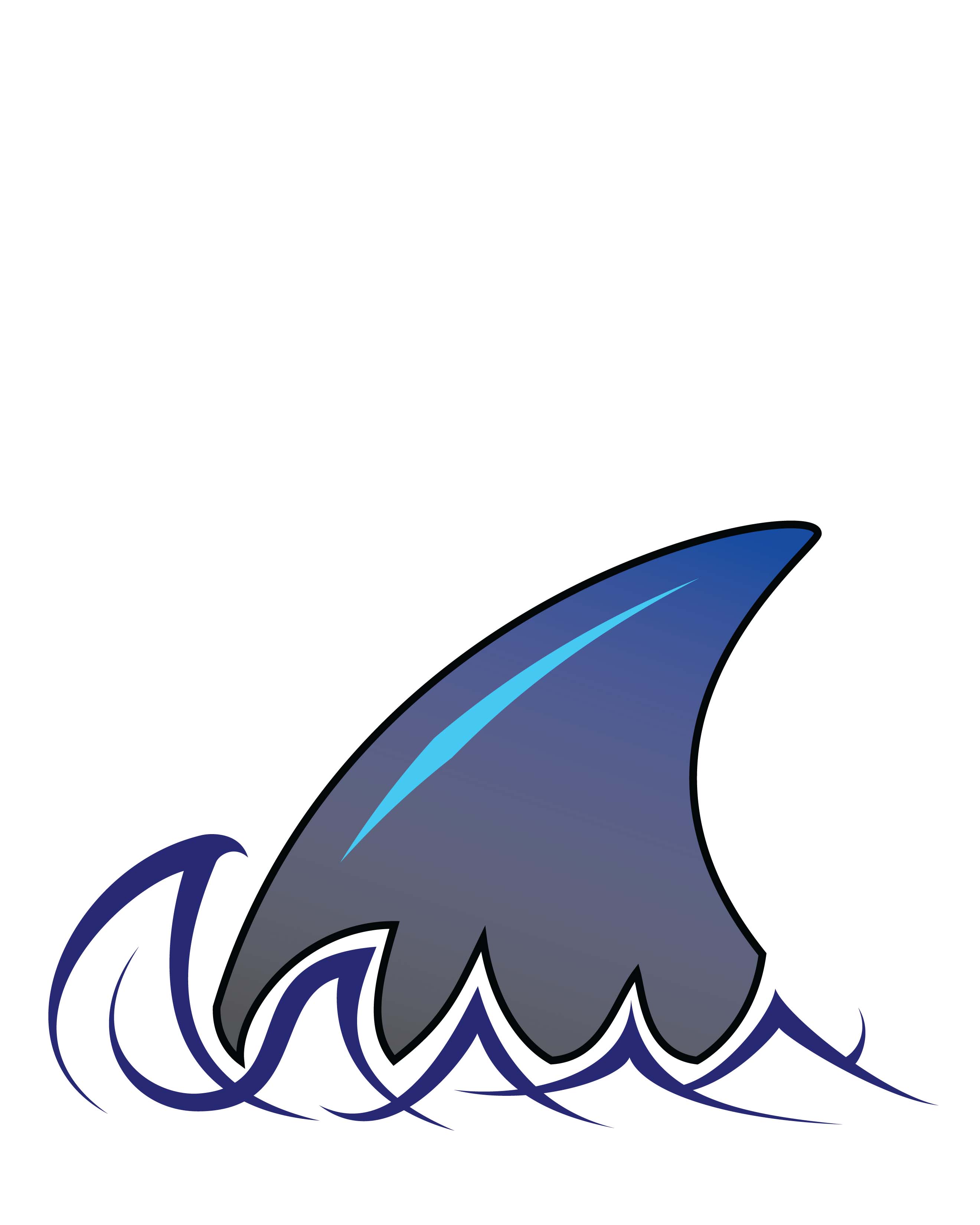 2640x3300 Shark Fin Clipart