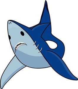 264x300 Animated Shark Clipart