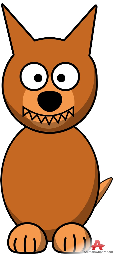 454x999 Comic Dog With Sharp Teeth Free Clipart Design Download