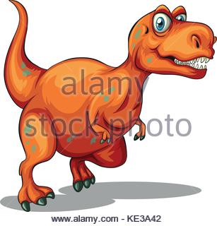 307x320 Dinosaur With Sharp Teeth Illustration Stock Vector Art