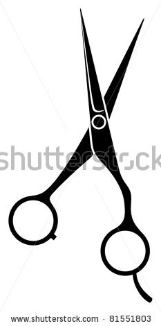 233x470 Hair Shears Clipart