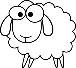300x270 Sheep Lamb Clipart Black And White Free Clipart Images 4