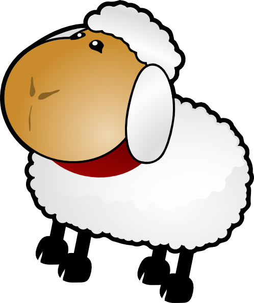 498x594 Sheep, Rotate 3 Clip Art