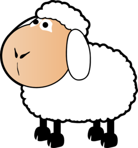 279x299 Sheep With A Colored Face Clip Art