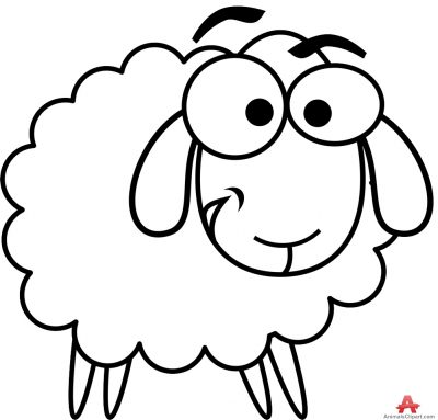 400x383 Sheep Clipart Outline Clipartfest 2