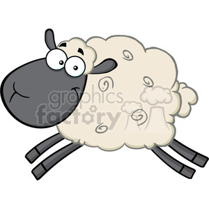 300x300 Royalty Free Royalty Free Rf Clipart Illustration Black Head Sheep