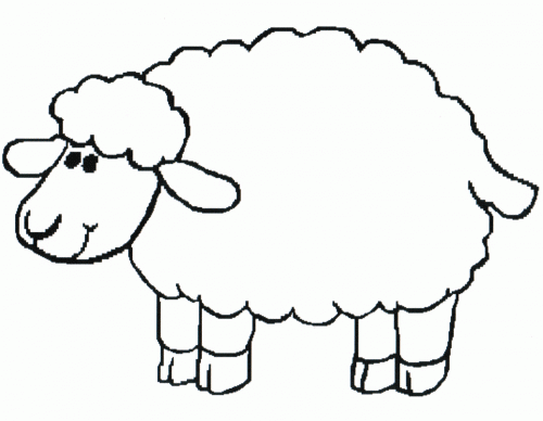 500x388 Sheep Coloring Pages Animals Printable Coloring Pages Coloringzoom