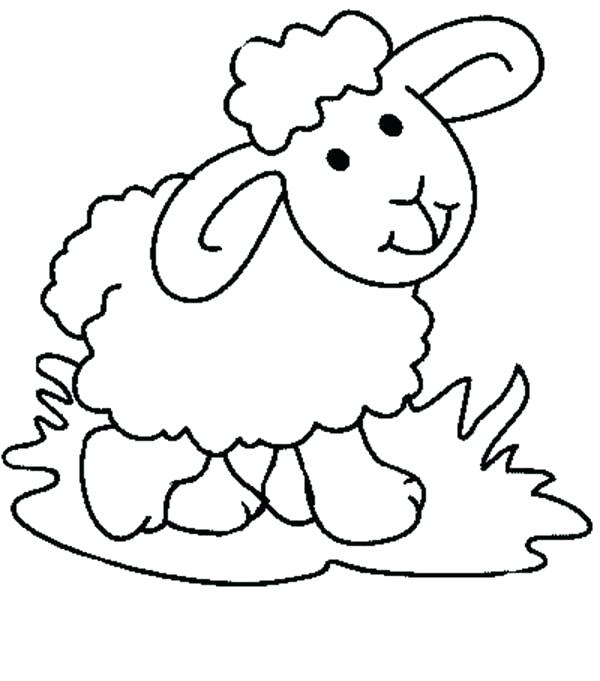 600x681 Sheep Coloring Pages Thaypiniphone
