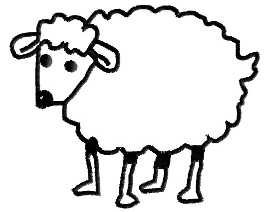 547x426 Graphics For Sheep Outline Graphics