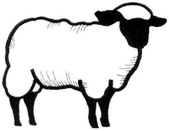 350x271 Sheep Outline Embroidery Designs, Machine Embroidery Designs