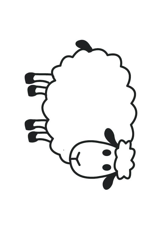 531x750 Sheep Coloring Page