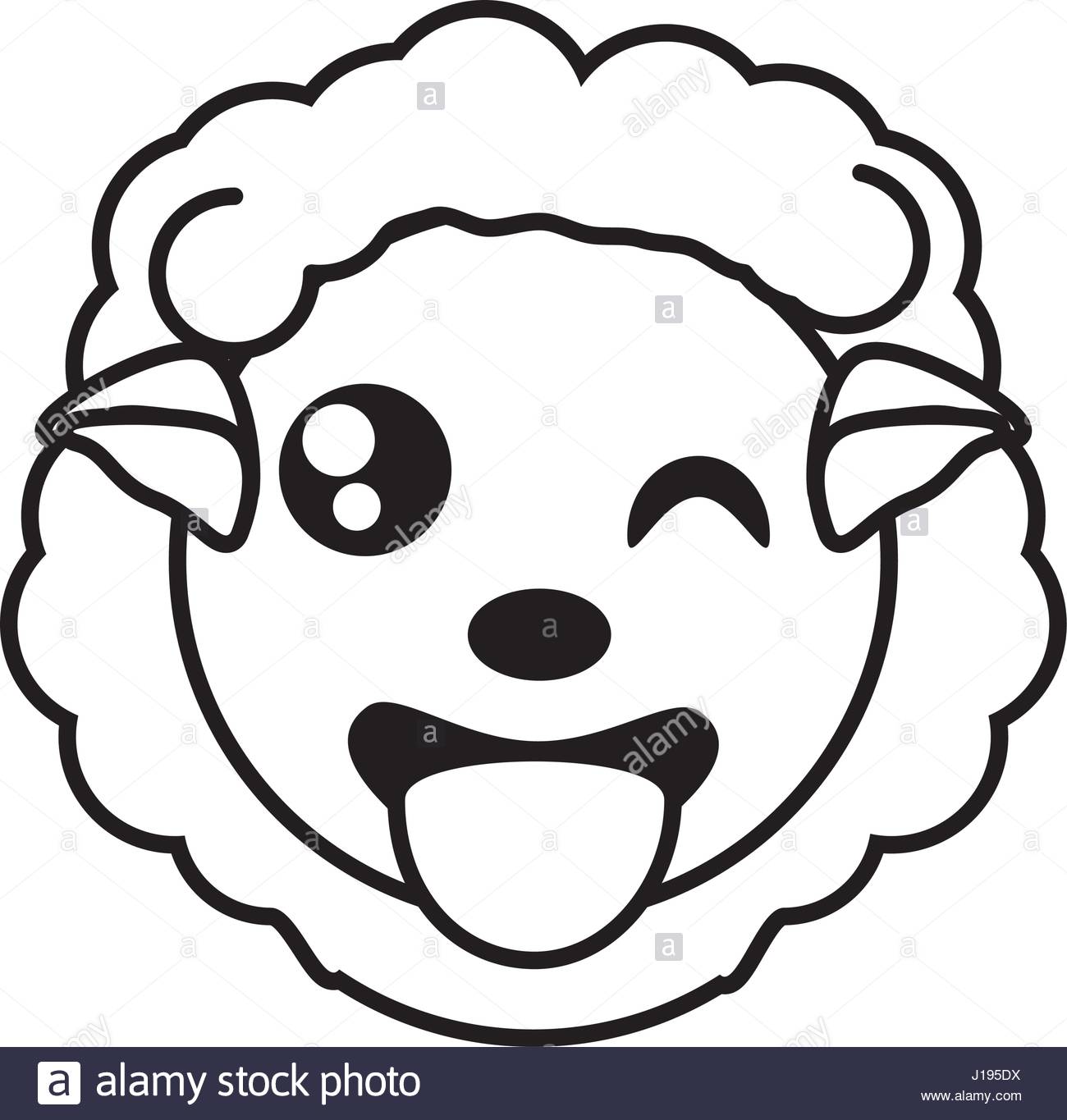 1300x1365 Sheep Face Animal Outline Stock Vector Art Amp Illustration, Vector