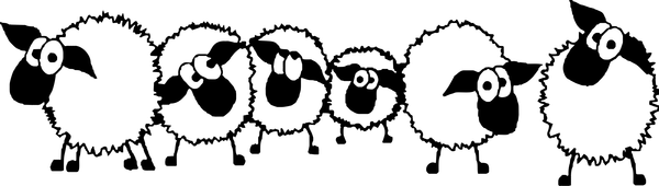 600x170 Flock Of Sheep Clip Art Cliparts