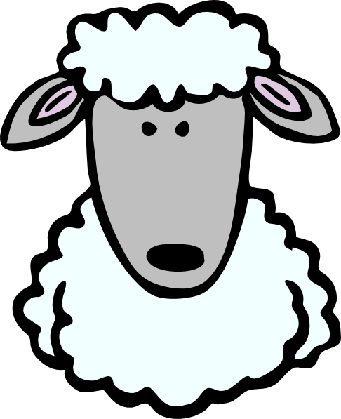 486x597 Sheep Head Clip Art