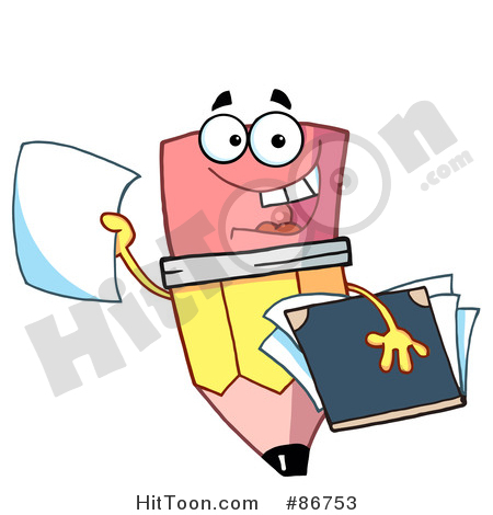 450x470 Pencil Character Clipart