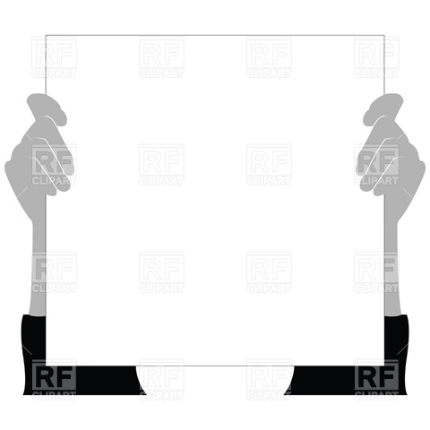 480x480 Blank Sheet Of Paper Royalty Free Vector Clip Art Image