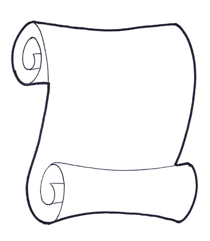 432x497 Scroll Clipart Draw